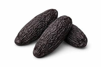 Premium Tonka Beans Whole – 3 Pieces | 100% Natural Dried Tonquin Beans | Intense Vanilla, Almond & Spice Aroma | Gourmet Baking & Desserts
