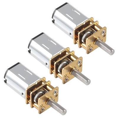3PCS DC 6V 500RPM Speed Reduction Motor N20 3mm Shaft Mini Metal Gearwheel Gear Motor with Full Metal Gearbox Micro Motor for Robot Wheel DIY Toyst Model, DIY Engine Toys
