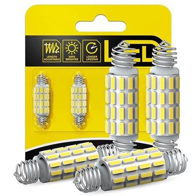 AUXITO 578 LED Bulbs 211-2 212-2 Festoon Bulb 39mm 41mm 42mm LED Lights Bulb 6500K White Extremely Bright 4014 SMD for Car Truck LED Interior Dome Map Door Courtesy Lights License Plate Bulbs, 4 Pack