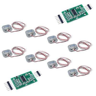 Load Cell 50kg Weight Sensor Half Bridge Strain Gauge HX711 Module | DIYmalls 8pcs Load Cell 50kg Weight Sensor Half Bridge Strain Gauge + 2pcs HX711 Amplifier AD Module for Arduino ESP32 Board
