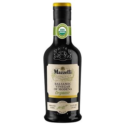 Mazzetti Organic Label Balsamic Vinegar of Modena PGI, 8.45 Fl Oz | Light & Balanced, Great for Drizzling, Dipping, Soups, Salads, Grilled Vegetables, USDA Organic, Crafted in Italy