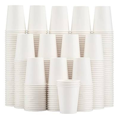 Lamosi 300 Pack Paper Cups 8 oz, Disposable Coffee Cups, Paper Coffee Cups | Proof White Hot/Cold Beverage Drinking Cup for Water Juice Or Tea, Office Party Home Travel