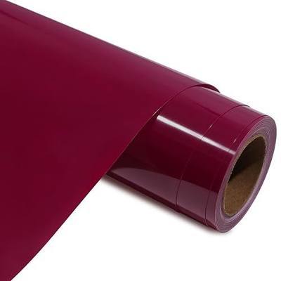 Heat Transfer Vinyl Burgundy HTV Vinyl 12" x6ft Wine Red Iron on Vinyl for T Shirts Compatible with and Other Heat Press Machines,Wine Red