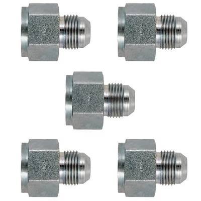 1/2" JIC Female x 3/8" JIC Male Straight Union/Joiner Hydraulic Adapter Fitting (5-PACK) | 2406-08-06