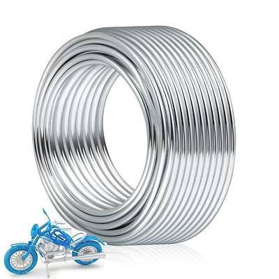 3mm Craft Wire for Sculpting, 52 Ft Aluminum Bendable Thick Metal for Bonsai Trees, Floral Armature, Weaving, Wrapping, Clay Models, Dolls, DIY Jewelry Making (9 Gauge Thickness)