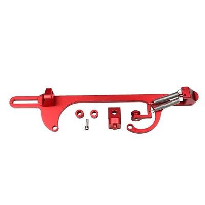 Throttle Cable Bracket for 4150 4160 Series Adjustable Aluminum Carburetor Bracket (Red)