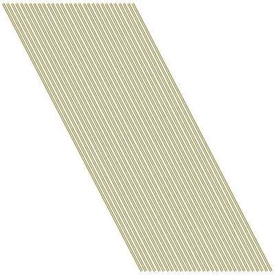 20 Pieces 2mm Brass Round Rods, Sutemribor Brass Solid Round Rod Lathe Bar Stock, 2mm in Diameter, 305mm in Length