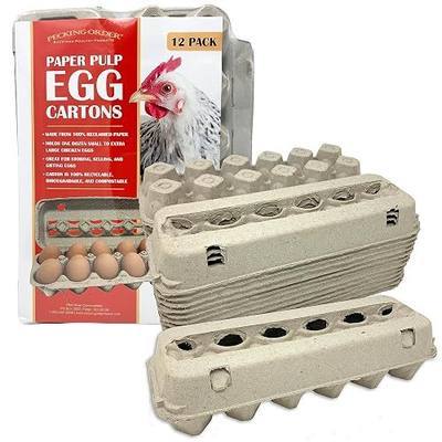Pecking Order Paper Pulp Egg Cartons - 12 Pack