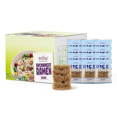 ONETANG Organic Buckwheat & Brown Rice Ramen Noodle, Gluten-Free Pasta, Whole Grain, Non-GMO, Kosher, Vegan 2.47 Oz (Pack Of 12)