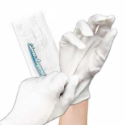 3 Pairs - Women Size Small - Gloves Legend White Cotton Moisturizing Gloves for Dry Hands Eczema Sleeping Nighttime Care