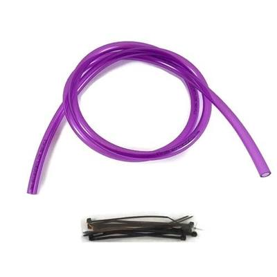 4' x 1/4" ID (6.4mm) x 3/8" OD Fuel Hose Line Mx ATV Dirtbike (Clear Bright Purple)