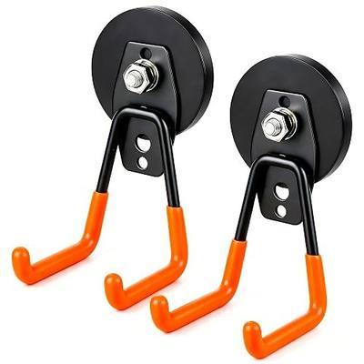MUTUACTOR Magnetic Hooks Heavy Duty,2PCS Strong Magnetic Garage Hooks for Hanging,Anti-Slip Powerful Magnet Storage Utility Hooks for Cruise Cabins Cabinet Fridge Shed Workshop
