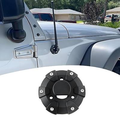 Antenna Base Cover for 2007-2025 Wrangler JK JL Gladiator JT Black ABS Plastic Replacement Parts