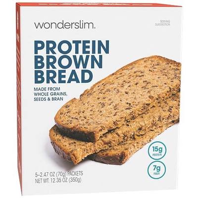 WonderSlim Protein Grain & Seed Brown Bread, 7g Fiber, Low Carb (5ct)