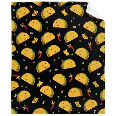 Cute Taco Blanket Super Soft Flannel Blankets for Bed Sofa Living Room Bed Throw for Boy Girls Kids Children Multicolor 40”x50” for Kid