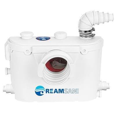 500W Macerator Pump for Macerating Toilet Upflush Waste Water Marine Sewerage Pump with 4 Water Inlets Toilet Disposal Laundry Sink Shower