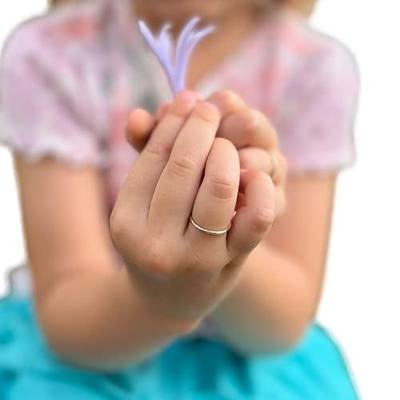 Ellie J Maui 14K Gold Filled Baby Stacking Rings - Dainty Gold Stackable Band Thumb Pinky Finger Ring, Baby Girl or Boy Jewelry Keepsake for Baby, Baptism Gifts for Baby, Infant (Size 0 to 5)