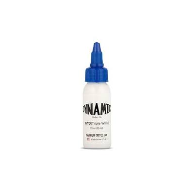 Dynamic Color Triple White Tattoo Ink, Made in USA Since 1990, 1 oz | Sterilized and lot-numbered for full traceability; established American brand trusted by artists worldwide