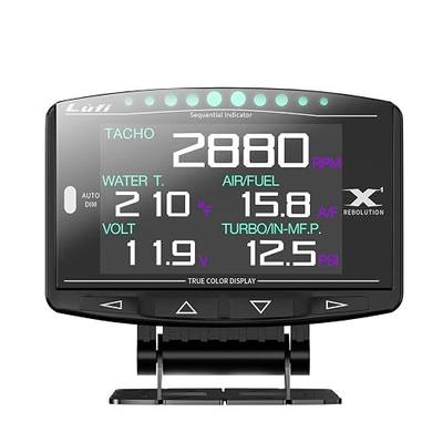 Lufi X1 Obd2 Gauge Display – Fuel Car Companion, Multi-Function & Overload Protection