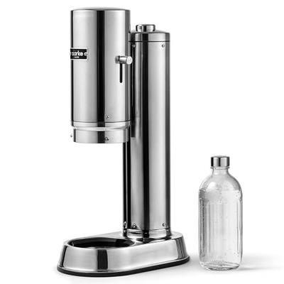 Aarke Carbonator Pro - Premium Sparkling Water Maker, Stainless Steel | Professional Grade, Dishwasher Safe Glass Bottle Included, Stainless Steel, Cordless