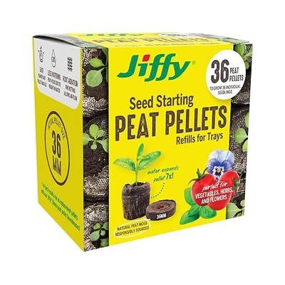 Jiffy 36mm Expanding Peat Pellet Refills, 36 Pack