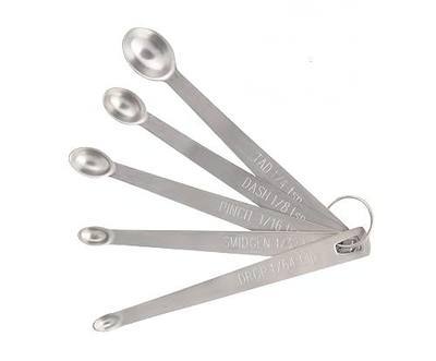 LIUSM Mini Stainless Steel Measuring Spoons Set (Set of 5)