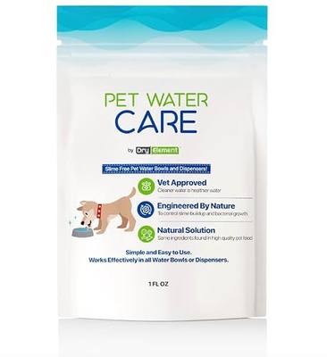 Pet Water Care - Dog and Cat Water Additive for Dental and Oral Care - Prevents Pets Water Bowl and Dispenser Fountain Slime - for Fresh Breath and Cleaner, Healthy Teeth