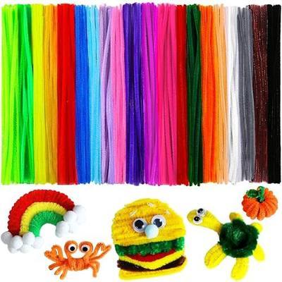 200pcs 20colors, Pipe Cleaners, Chenille Stems, Pipe Cleaners for Flower Making Crafts, Pipe Cleaner Crafts, Art and Craft Supplies