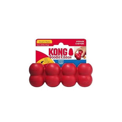 KONG Goodie Ribbon, Stuffable Natural Rubber Dog Toy, for Small Dogs