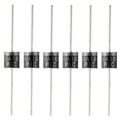 BOJACK 6A10 Rectifier Diode 1000 Volt Electronic Silicon Diodes (Pack of 20)