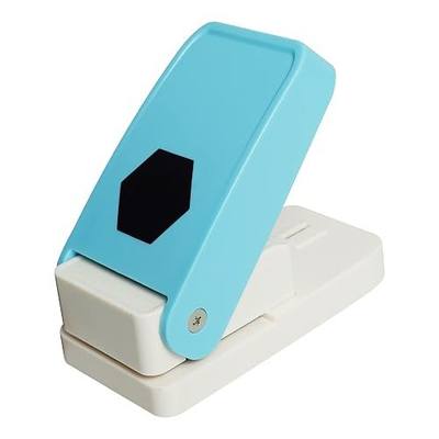 1.5 inch Hexagon Punch Craft Lever Punch Handmade Paper Punch for Crafting Scrapbooking Cards,DIY Cards Making Candy Color by Random