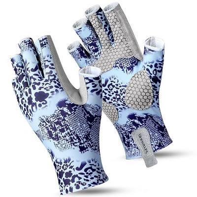 PLUSINNO Fishing Gloves, UPF50+ Sun Gloves UV Protection Kayak Gloves Sun Protection Gloves Men Women for Kayaking, Hiking, Paddling, Driving, Rowing