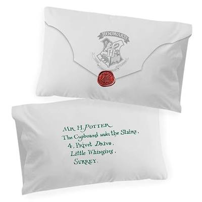 Harry Potter Lettered 2 Pack Pillowcase - Double-Sided Kids Super Soft Bedding (Official Harry Potter Product)
