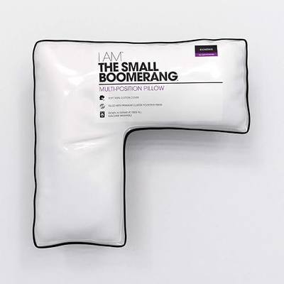 I AM The Small Boomerang Pillow, Small (Pack of 1), White