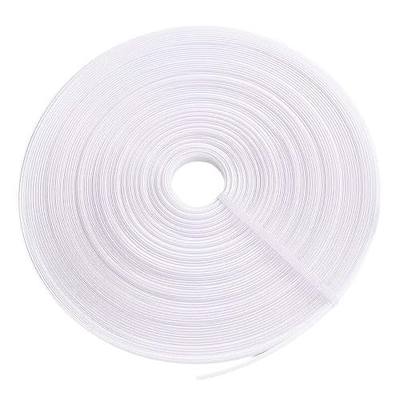 Abbaoww 50 Yards Polyester Boning for Sewing, 12mm Sew-Through Low Density Boning for Corset Wedding Dress Bridal Gowns Lingerie Nursing Cap, White