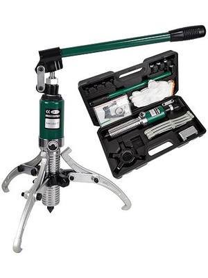 15-Ton Hydraulic Gear Puller with 2 & 3 Jaw 12" Reach | For mechanics, removes bearings, gears, hubs and pulleys with convertible 2 or 3 jaws and 15-ton force.