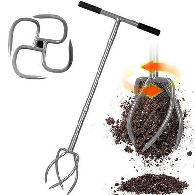 Walensee Twist Tiller with Large Steel Claw for Garden Soil Loosening | Manual Hand Tiller Cultivator, Large Steel Claw, Long Handle Lawn Aerator, Loosens Garden Soil, For Plant Boxes & Flower Beds