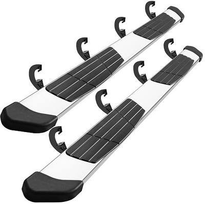 6.5" Chevy Silverado Running Boards Compatible with 2019-2026 Silverado/Sierra 1500 | 2020-2026 Silverado/Sierra 2500 3500 Crew Cab (4 Full Size Door) Step Bars Side Steps Come with 8 Brackes.