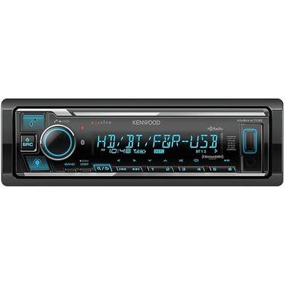 Kenwood KMM-X705 Excelon Digital Multimedia Car Stereo - Single DIN with Bluetooth, AM/FM HD Radio, Alexa Built in, Variable Color, SiriusXM