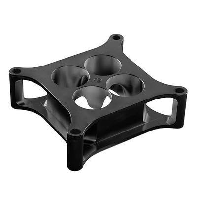 X-AVION Alumimum Anodized Black 4150 Carburetor Spacer 2'' Tall Square Bore 4 Holes Tapered Manifold Carburetor Spacer…
