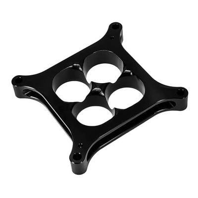 X-AVION Alumimum Anodized Black 4150 Carburetor Spacer 1'' Tall Square Bore 4 Holes Tapered Manifold Carburetor Spacer