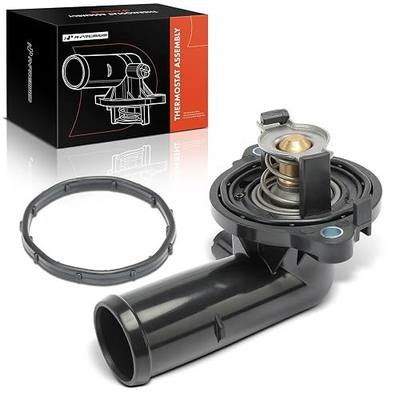 A-Premium Engine Coolant Thermostat Housing Assembly with Seal Compatible with Jeep Grand Cherokee 2011-2020, Wrangler 2012-2017, Wrangler JK 2018 & Dodge Durango 2011-2015, 3.6L, Replaces# 5184651AH