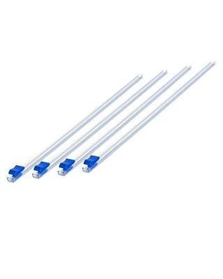 Plastic Wrap Slide Cutter - 4 Sticks Self-Adhesive Fit 12" Roll Plastic Wrap Sliding Cutter for Foil Wax Paper Parchment Paper - Wrapping Paper Cutter Replacement Fit Most Brands Wrap Dispenser