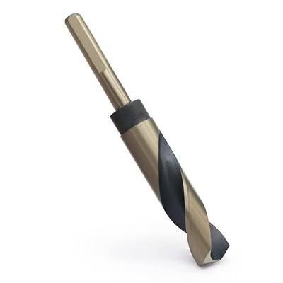 16.5mm Reduced Shank Twist Drill Bit, HSS, Gold Black Coated | 10mm Dia. 3-Flats Shank, Drilling Bits for Home Improvment DIY, Metal, Wood, Plastic