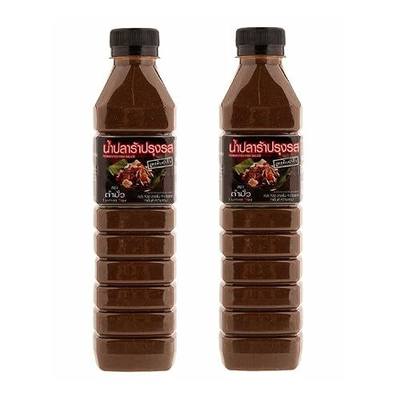 Tummour Thai Fermented Fish Sauce Nam Pla Ra Pla Dak Asian Thai Lao Food Papaya Salad Plara น้ำ ปลาร้า แซป ไมค์ Ships from USA 500ml bottle Choose your Quantity (500ml, 2)