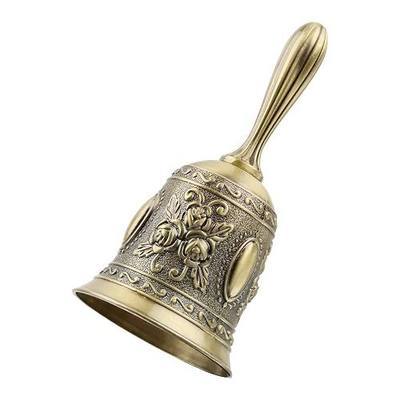 1 Pack Hand Held Bell, Metail Dinner Bell Wedding Bells, Service Bell Call, Vintage Bell