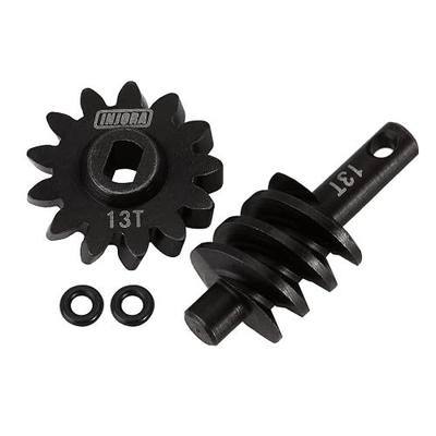INJORA 13T Overdrive Differential Steel Worm Axle Gears for 1/24 AX24 SCX24