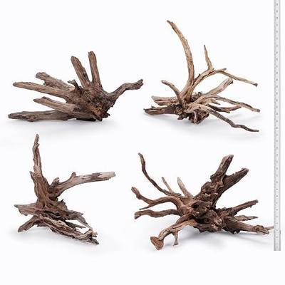 LANDEN Kueiyang Hornwood for Aquascaping, Aquarium Driftwood Decor, Natural Branches(12-16 inches, 30-40cm) 4pcs Terrariums Vivariums Reptile and Amphibian Enclosures Various Shapes
