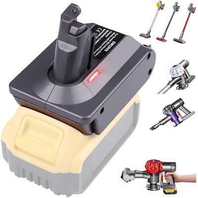 Fit for DeWalt 20V Battery Adapter Replace for Dyson V6 Vacuum Battery