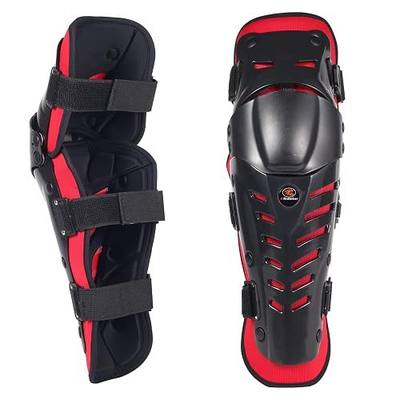 Motorcycle Knee Shin Guards, Long Leg Protection Crash Proof Motorcycle Knee Protection Bendable Adjustable MTB Knee Pads for Men Motocross Gear